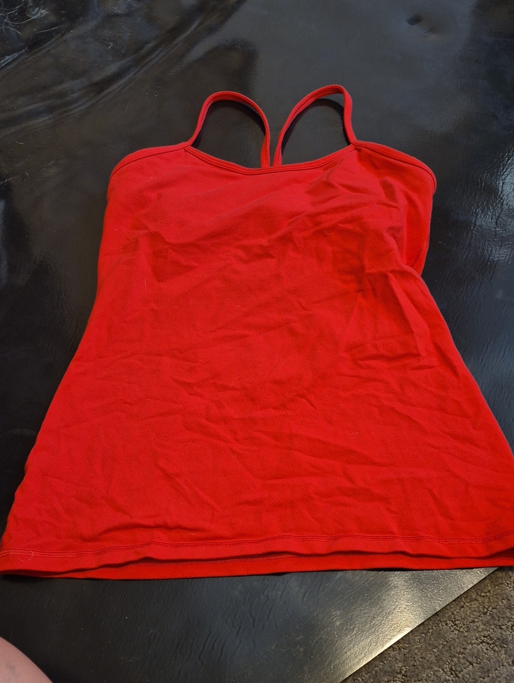 lululemon athletica Red Double-Strap Tank Top
